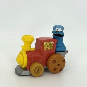 Vintage 1981 Sesame Street Cookie Monster Train‎ Diecast Toy Vehicle Jim Henson